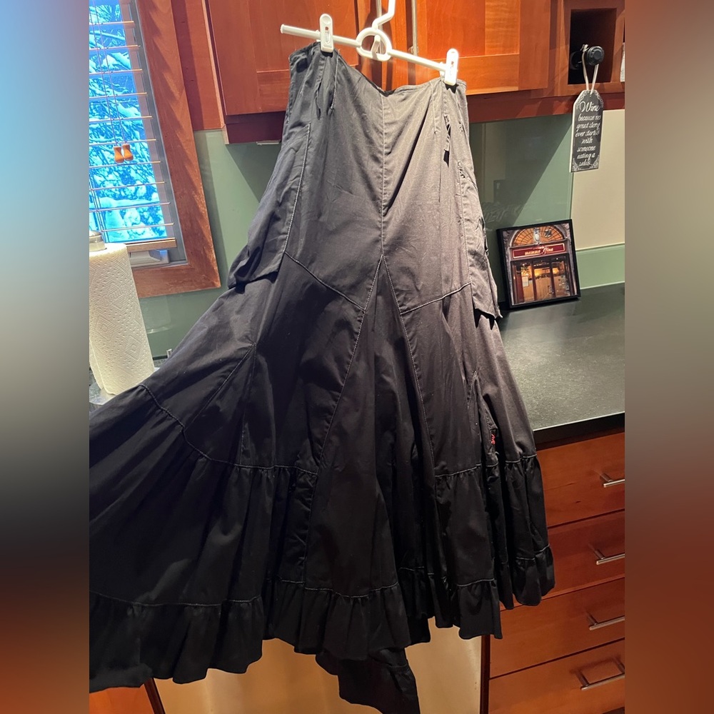Ba Amour Black Maxi Skirt